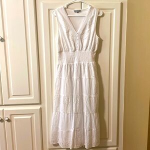 White cotton dress